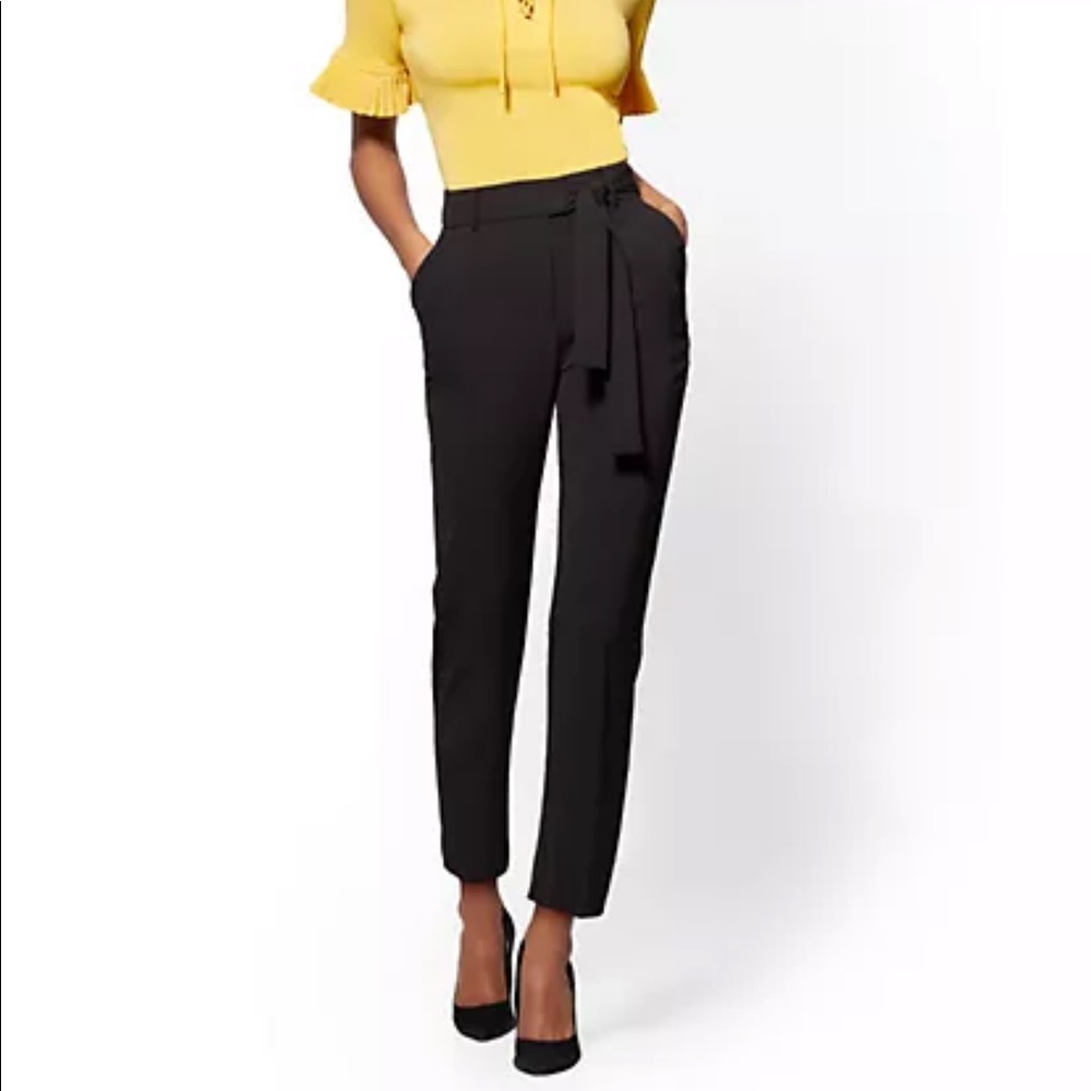NY&Co Side-Tie Ankle Pant- 7th Avenue